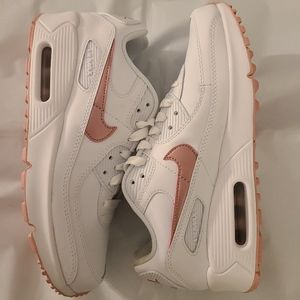 Nike Air Max 90 Size 5.5Y / Women's 7 New White Pink Style# CD6864-115